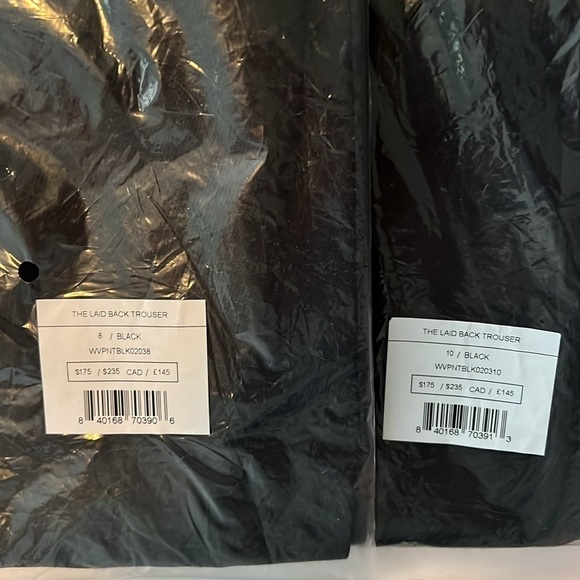 Away Travel The Laid Back Wool Blend Stretch Trouser in Black NWT! - Picture 13 of 14